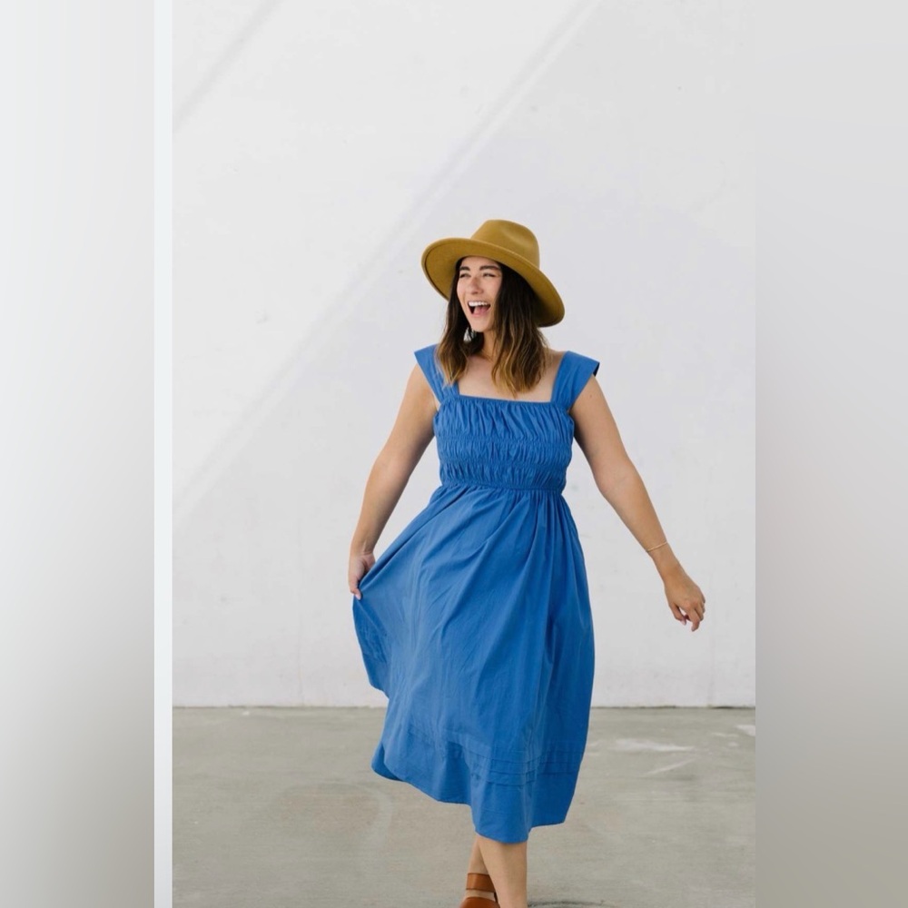 PINCH Royal Blue Smocked Tank Dress